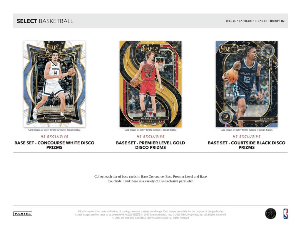 2024-25 Panini Select Basketball H2 Trading Cards