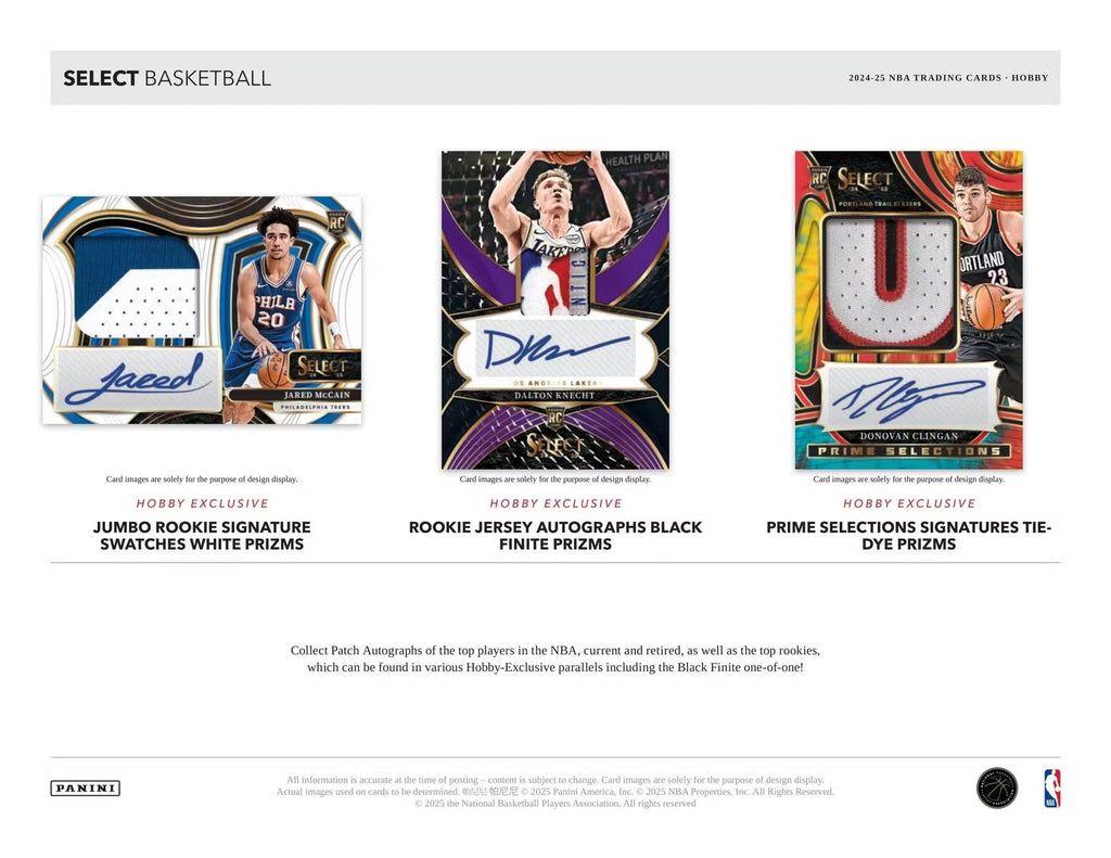 2024-25 Panini Select Basketball Hobby Trading Cards