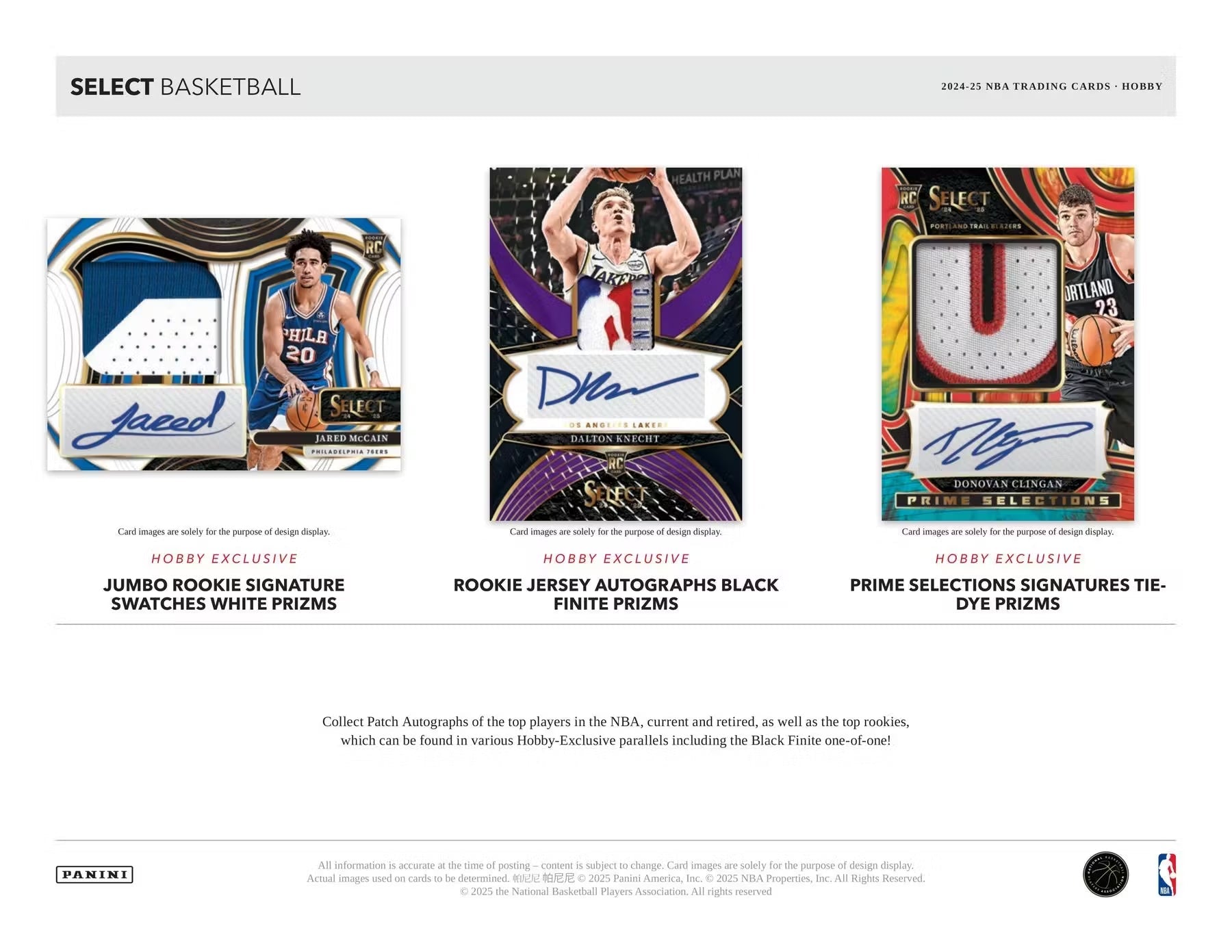 2024-25 Panini Select Basketball Hobby Trading Cards