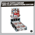 2024-25 Topps Chrome UEFA Club Competitions Soccer Blaster Trading Cards LV