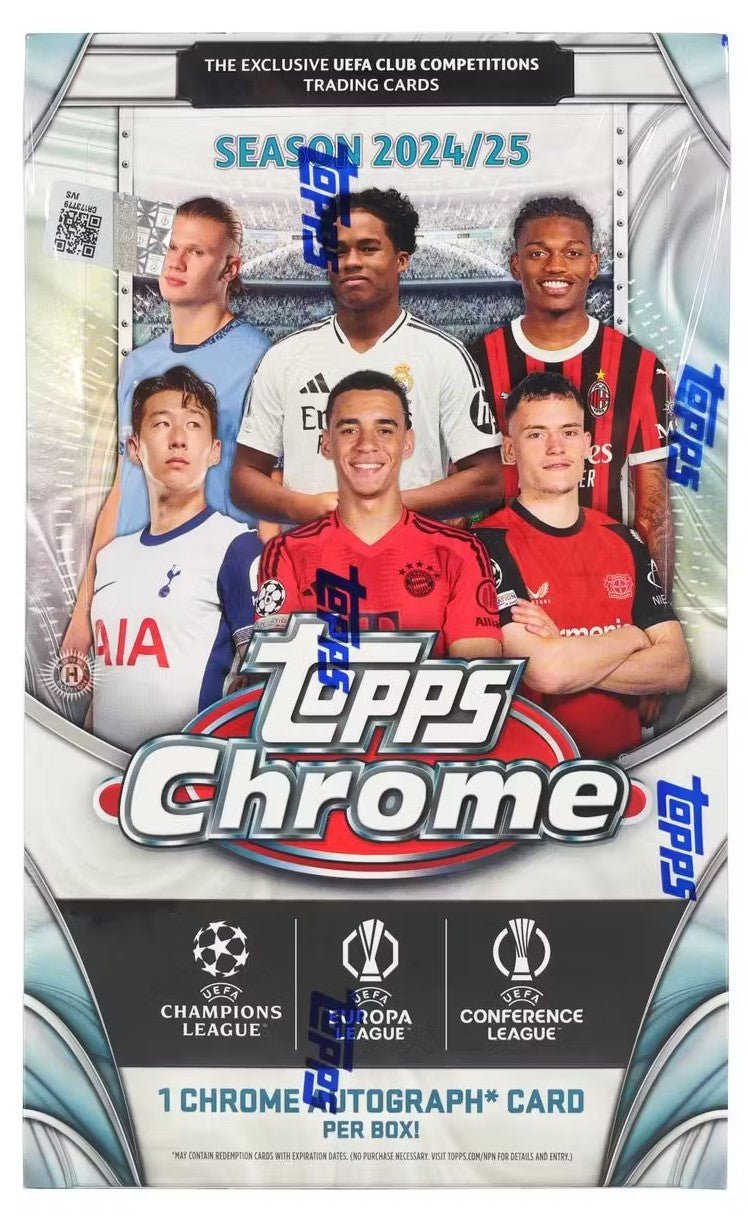 2024-25 Topps Chrome UEFA Club Competitions Soccer Hobby Trading Cards