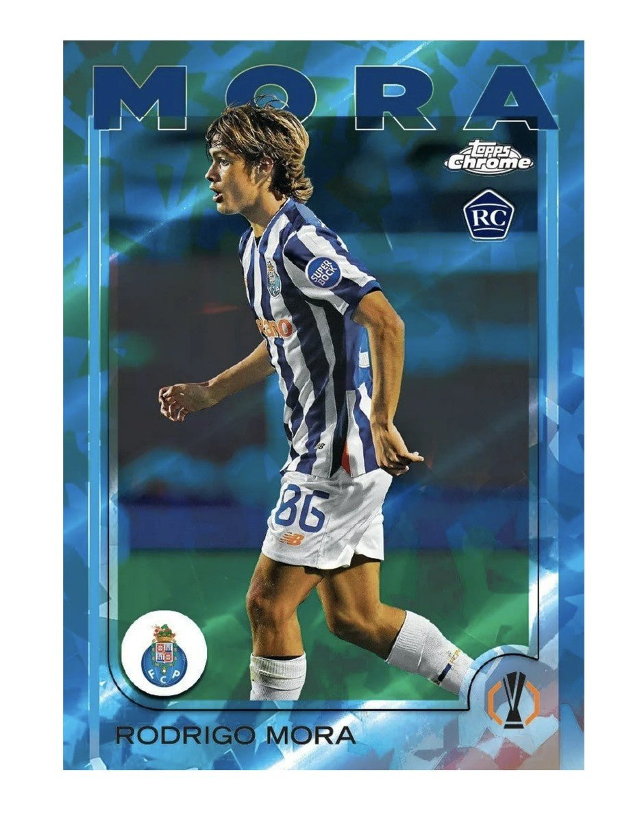 2024-25 Topps Chrome UEFA Club Competitions Soccer Sapphire Edition Trading Cards