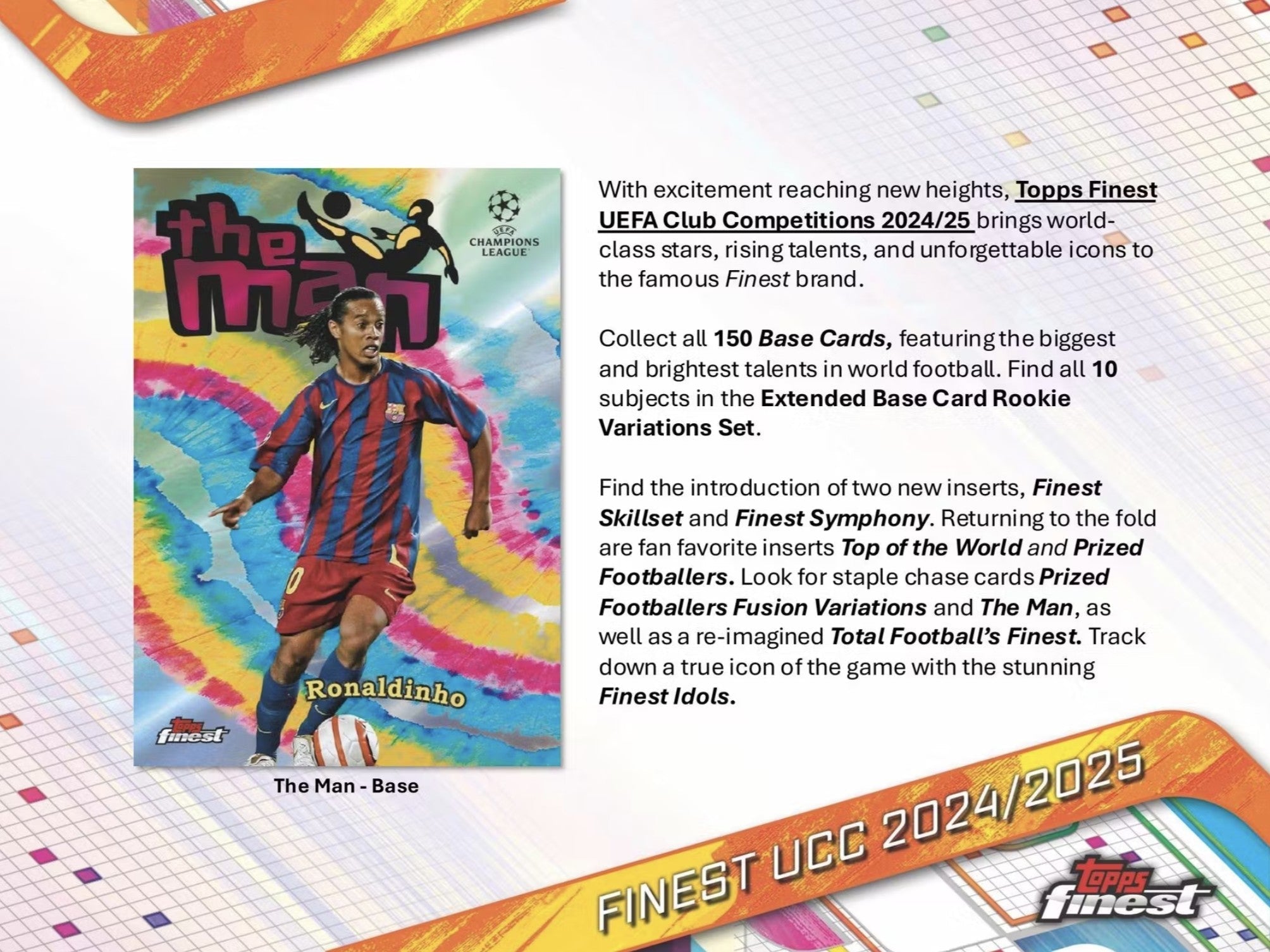 2024-25 Topps Finest UEFA Club Competitions Soccer Trading Cards