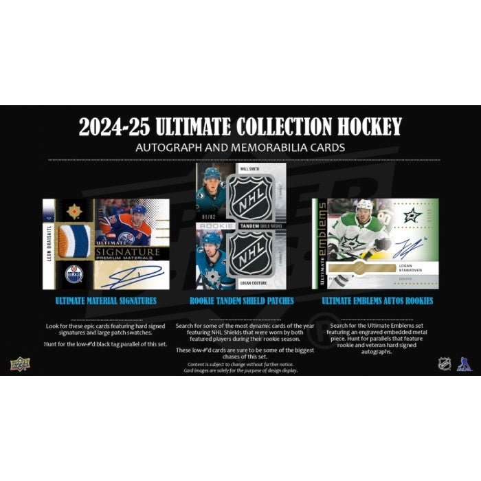 2024-25 Upper Deck Ultimate Collection Hockey Hobby Trading Cards