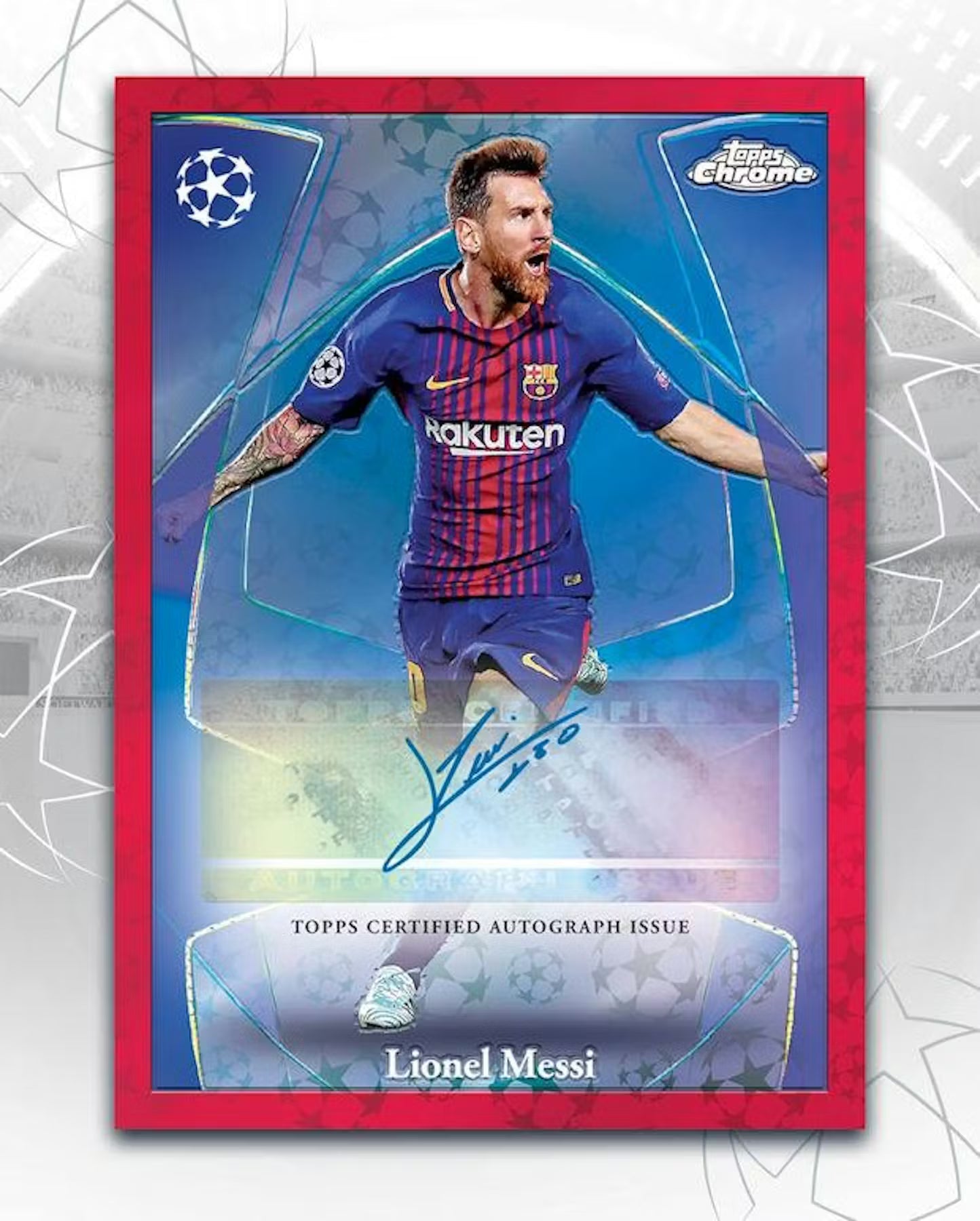 2024-25 Topps Chrome Logofractor UEFA Club Competitions Soccer Trading Cards