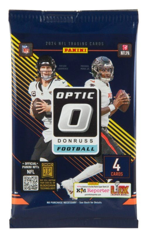 2024 Panini Donruss Optic Football Blaster Trading Cards Purple Shock LV