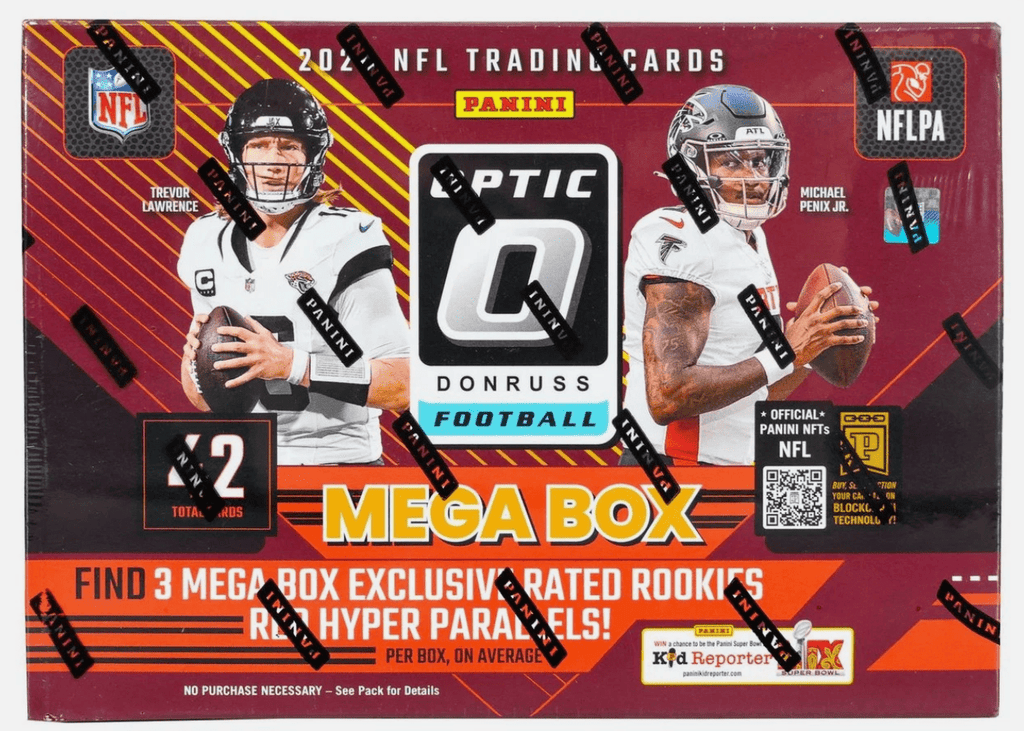 2024 Panini Donruss Optic Football Mega Trading Cards Blue Hyper LV