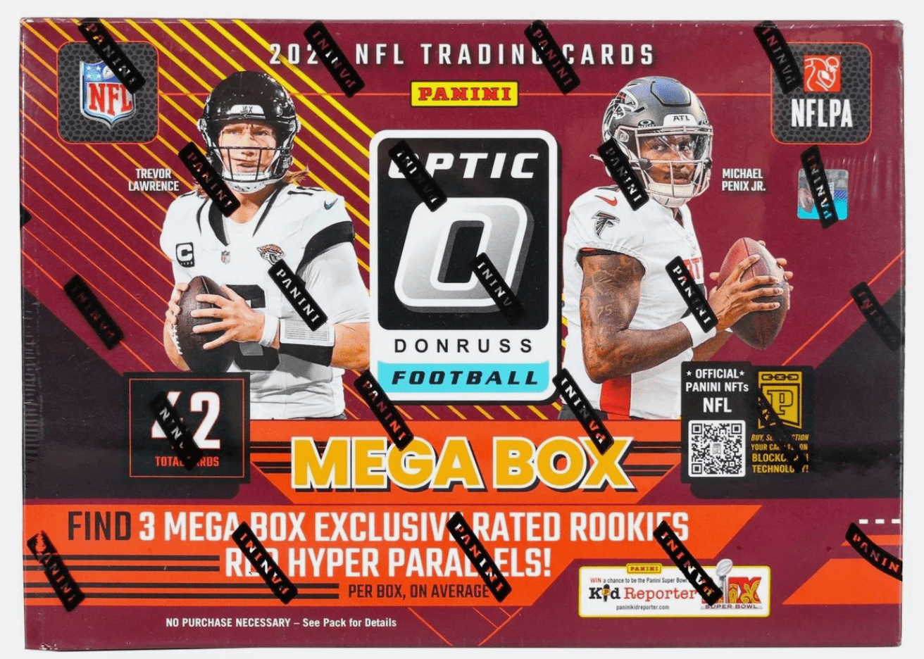 2024 Panini Donruss Optic Football Mega Trading Cards Blue Hyper LV