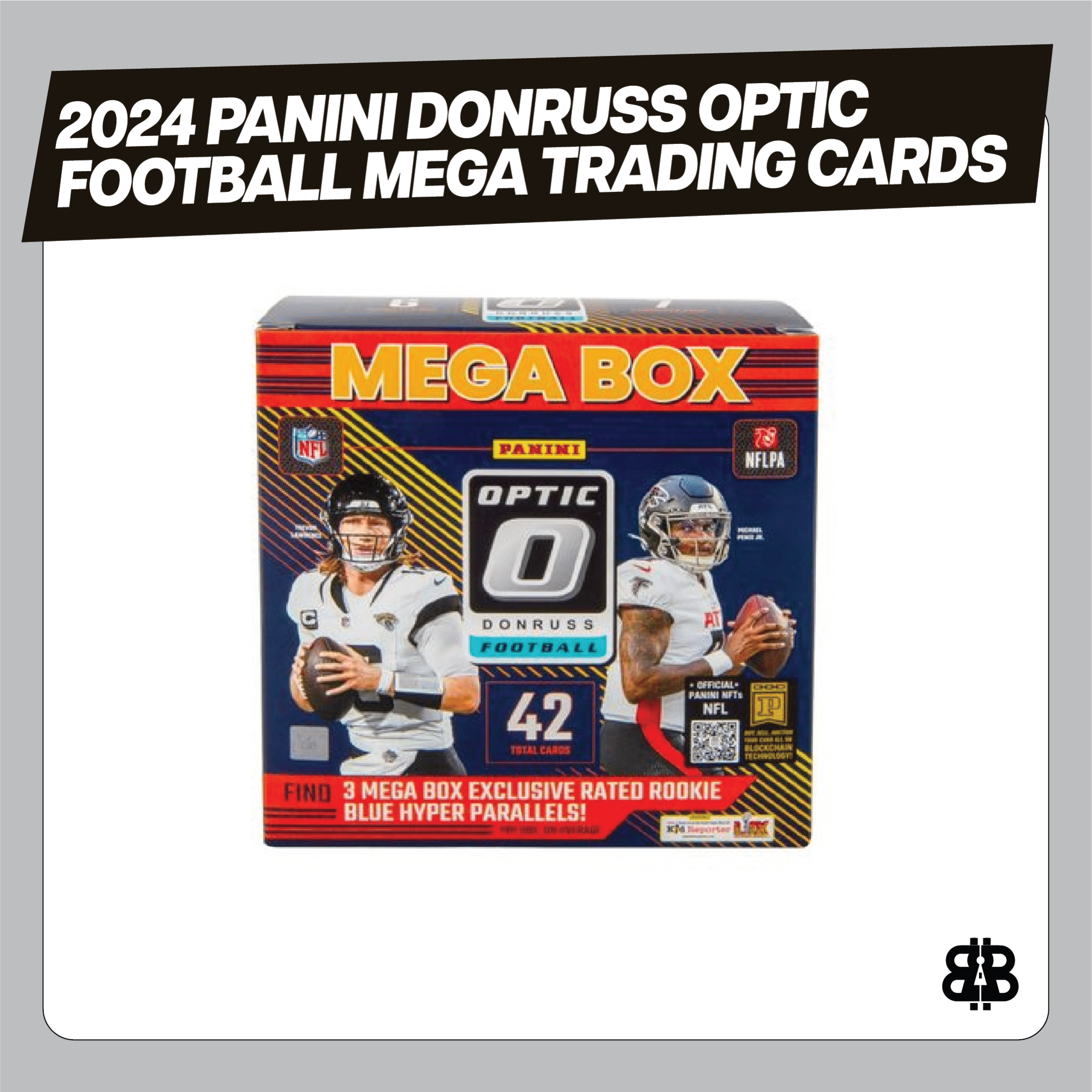 2024 Panini Donruss Optic Football Mega Trading Cards Blue Hyper LV