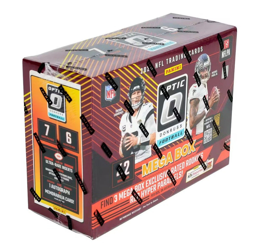 2024 Panini Donruss Optic Football Mega Trading Cards Blue Hyper LV