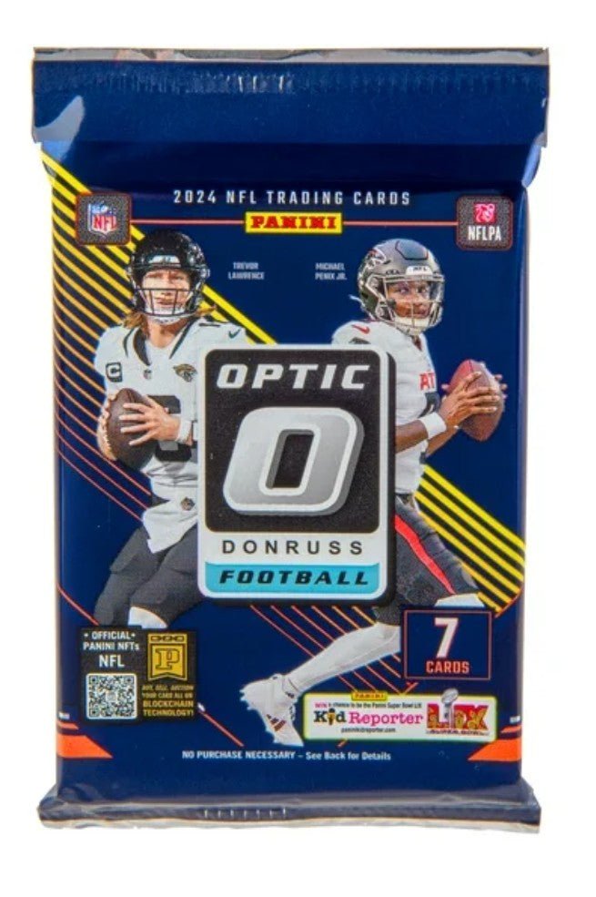 2024 Panini Donruss Optic Football Mega Trading Cards Blue Hyper LV