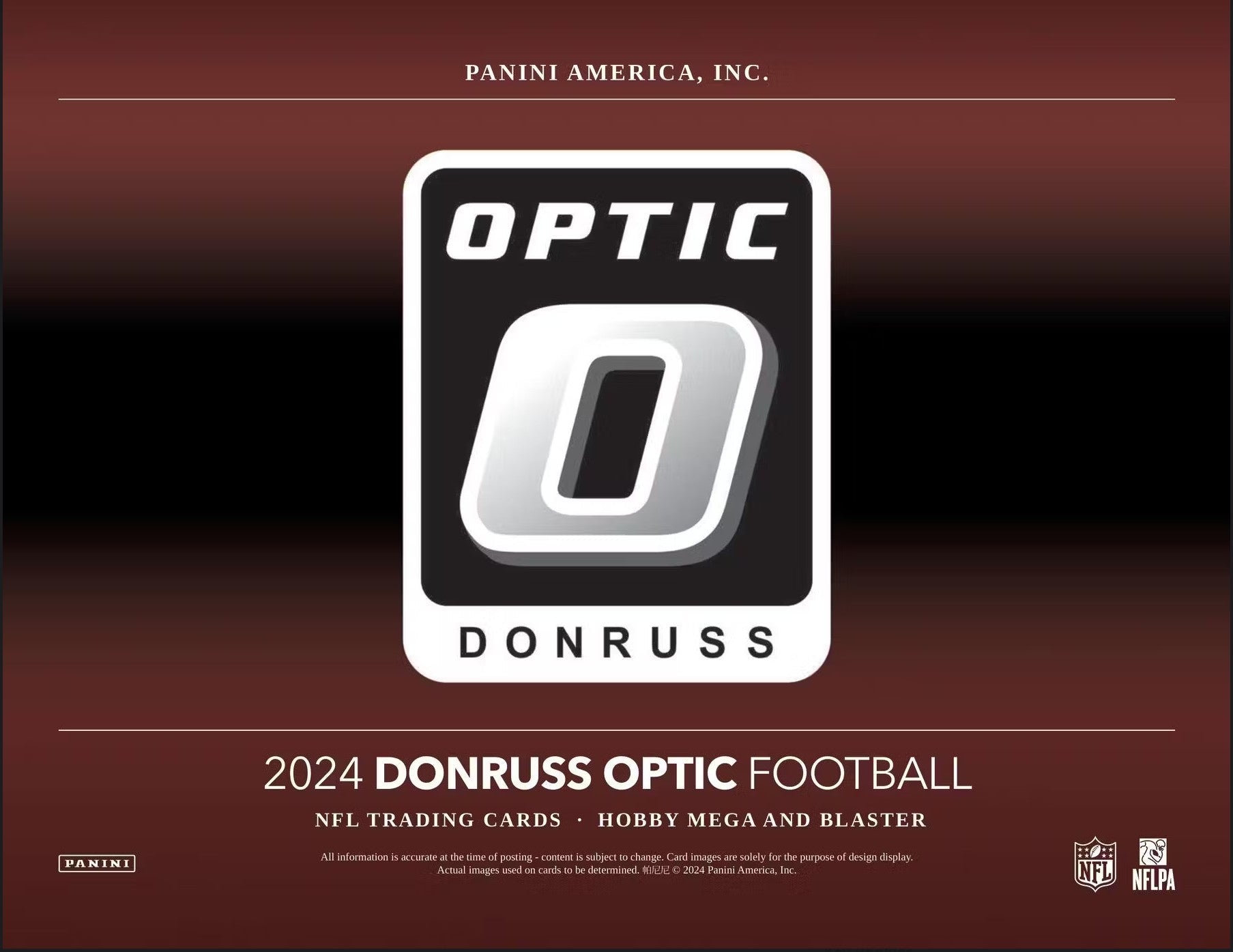 2024 Panini Donruss Optic Football Mega Trading Cards