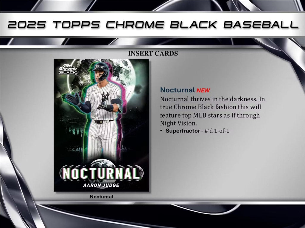 2024 Topps Chrome Black Baseball Hobby Trading Cards