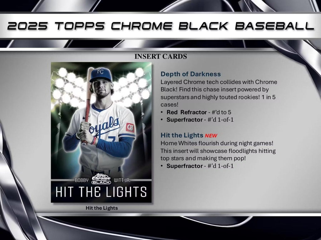 2024 Topps Chrome Black Baseball Hobby Trading Cards