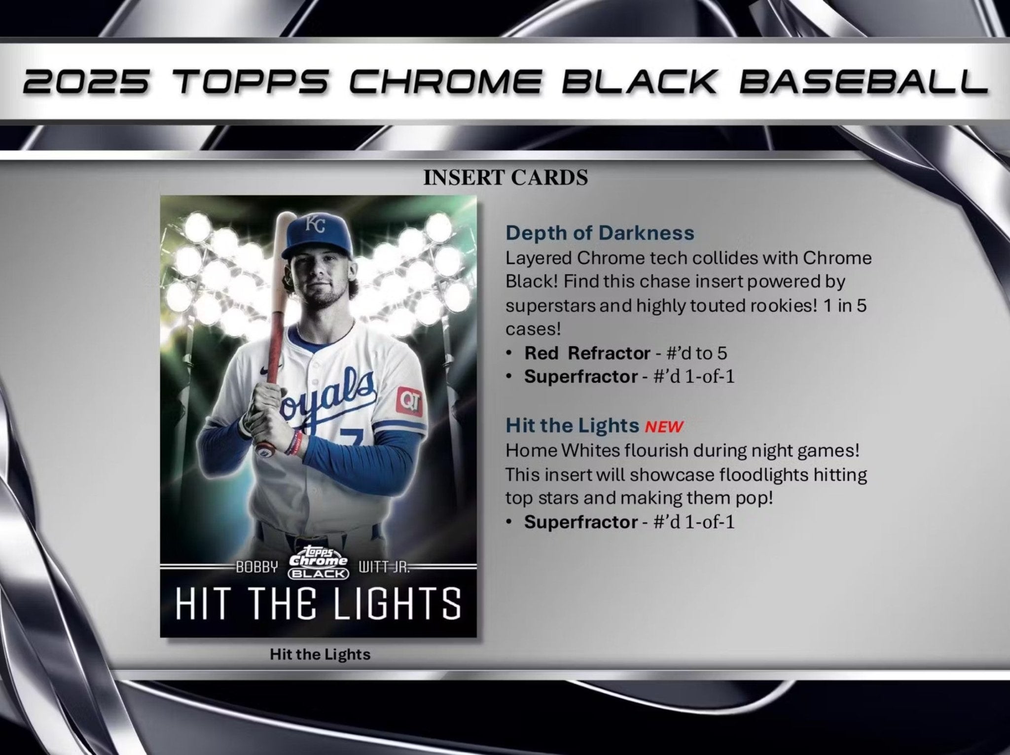 2024 Topps Chrome Black Baseball Hobby Trading Cards