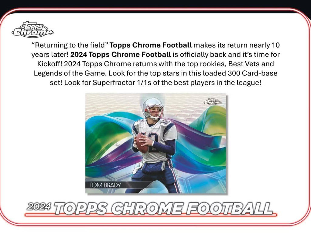 2024 Topps Chrome Football Hobby Trading Cards