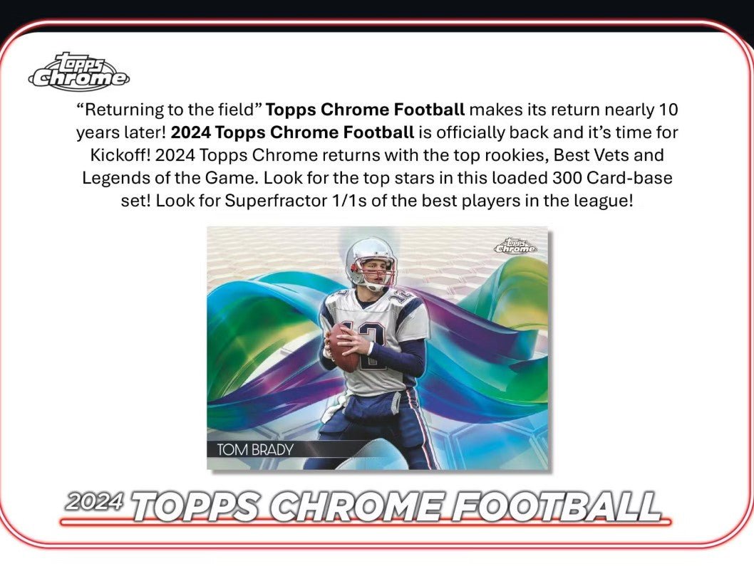 2024 Topps Chrome Football Hobby Trading Cards