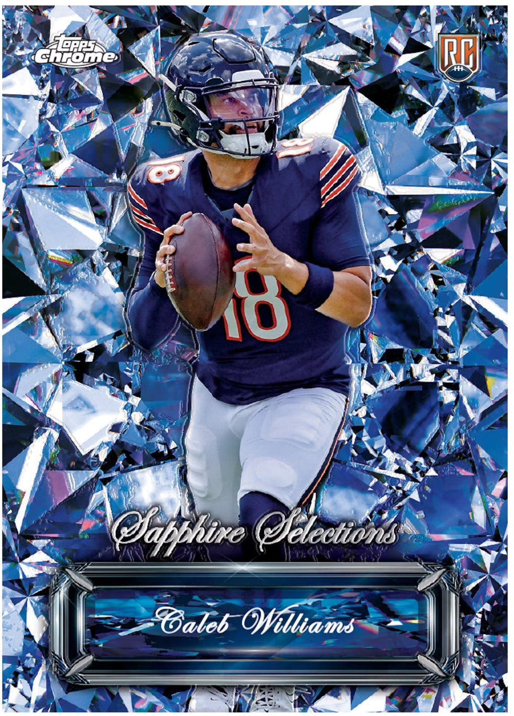 2024 Topps Chrome Sapphire Edition Football Trading Cards