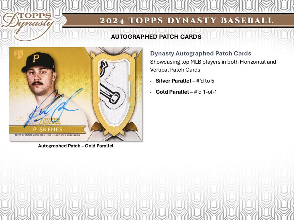 2024 Topps Dynasty Baseball Hobby Trading Cards