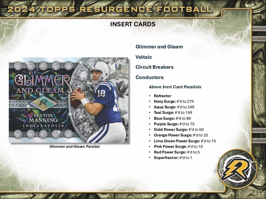 2024 Topps Resurgence Football Hobby Trading Cards LV