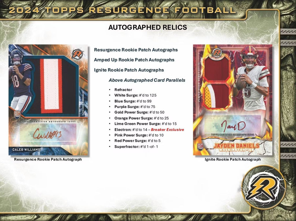 2024 Topps Resurgence Football Hobby Trading Cards