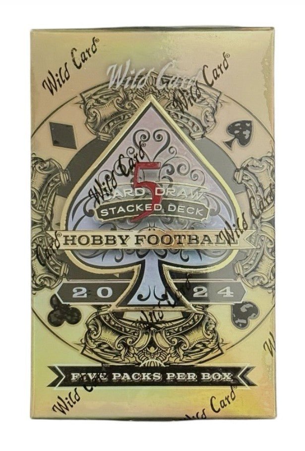 2024 Wild Card Five Card Draw Stacked Deck Football Hobby Trading Cards