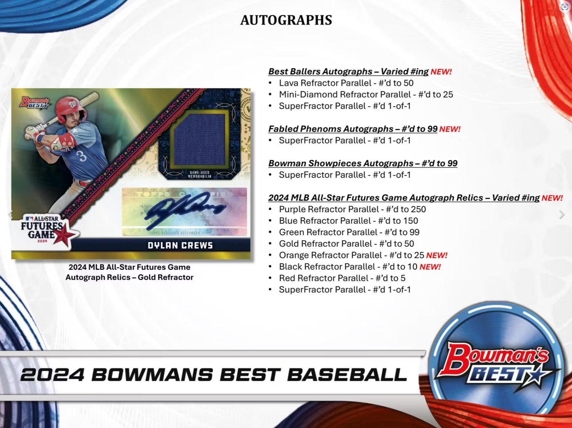2024 Topps Bowman Best Baseball Hobby Trading Cards