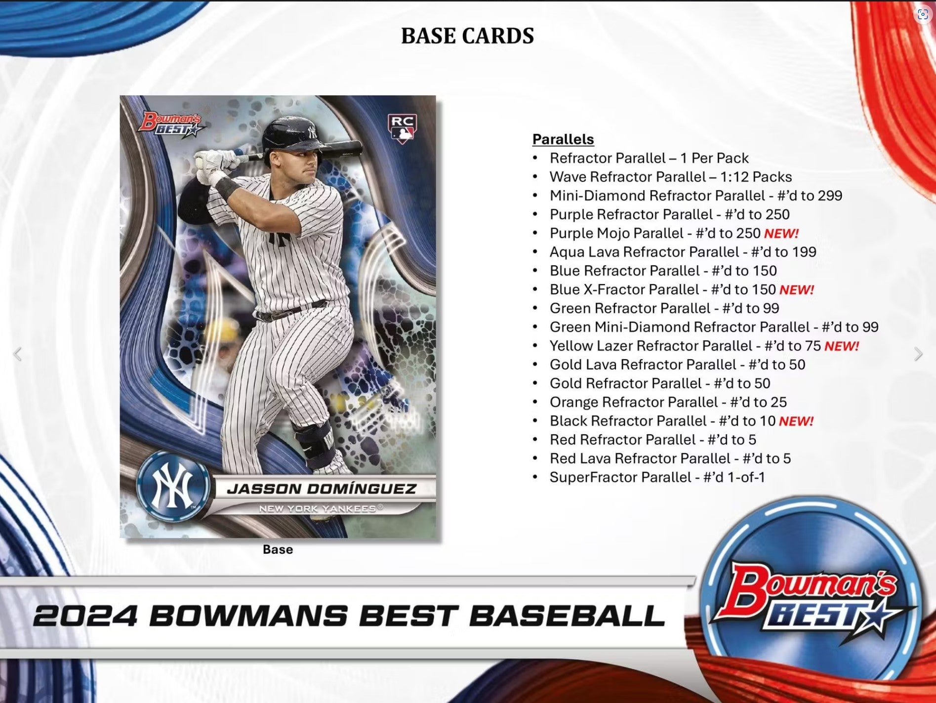 2024 Topps Bowman Best Baseball Hobby Trading Cards