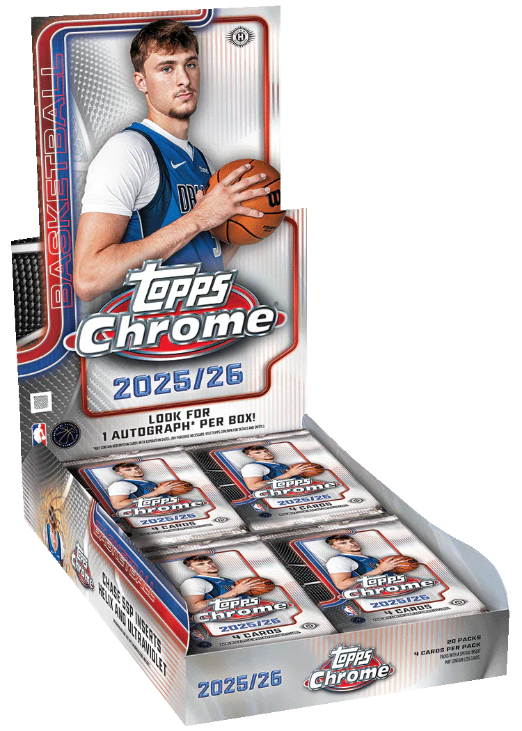 2025-26 Topps Chrome Basketball Hobby Trading Cards