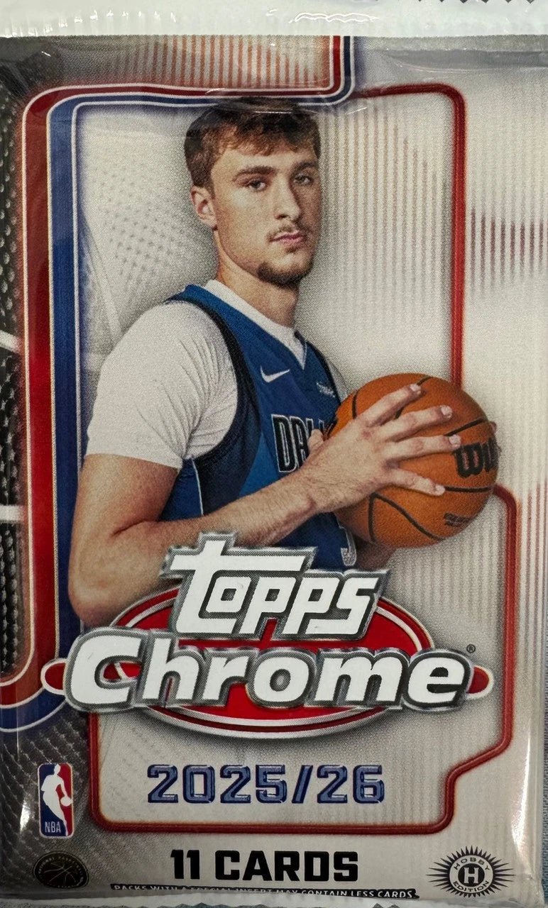2025-26 Topps Chrome Basketball Jumbo Trading Cards