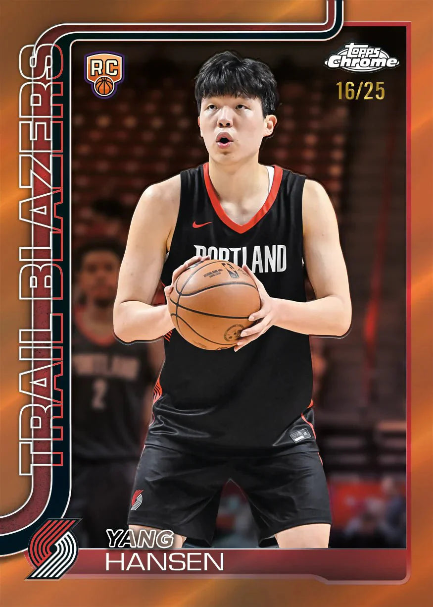 2025-26 Topps Chrome Basketball Jumbo Trading Cards