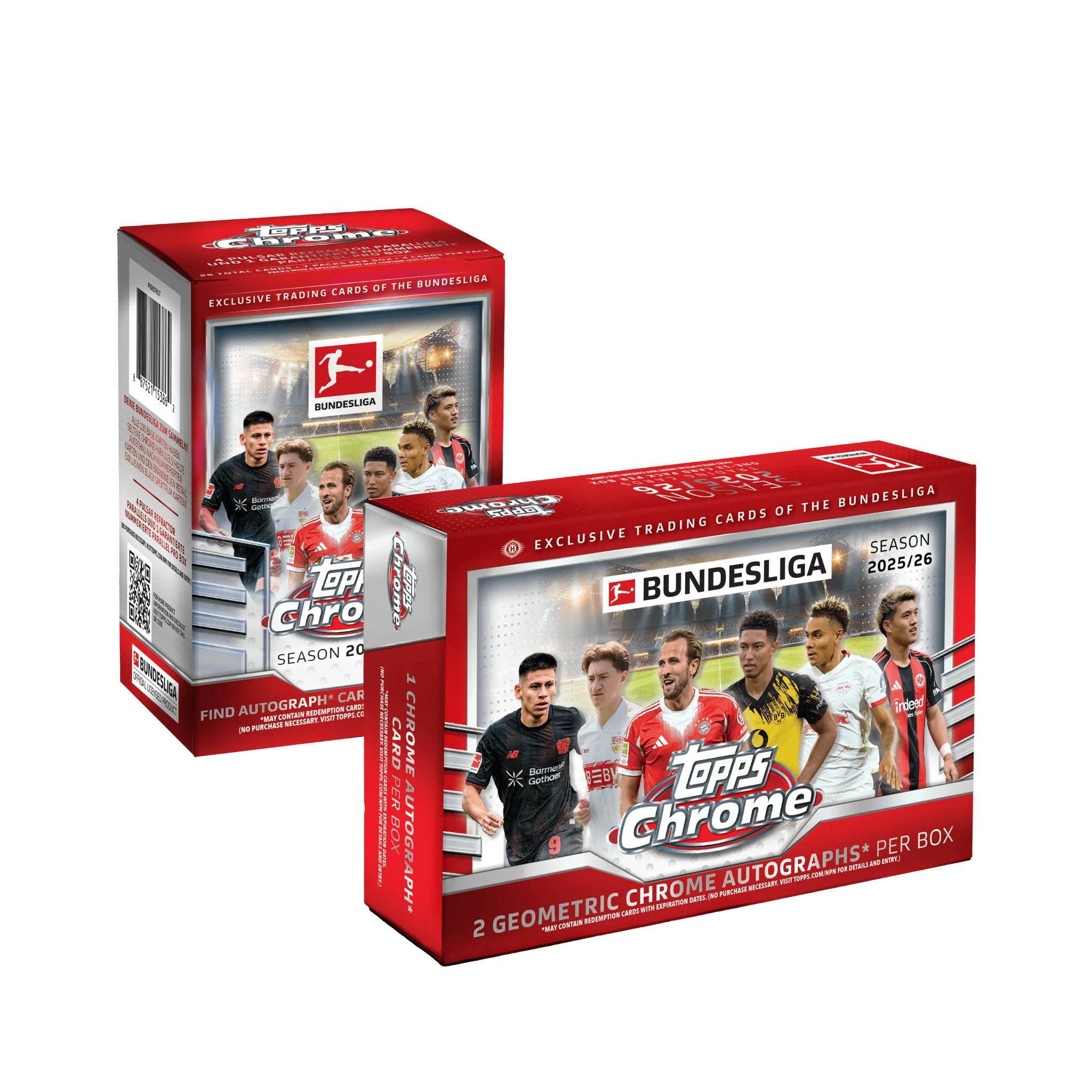 2025-26 Topps Chrome Bundesliga Soccer Breaker Delight Trading Cards LV