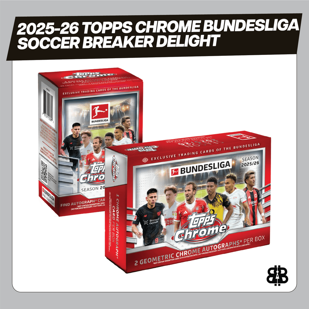 2025-26 Topps Chrome Bundesliga Soccer Breaker Delight Trading Cards LV
