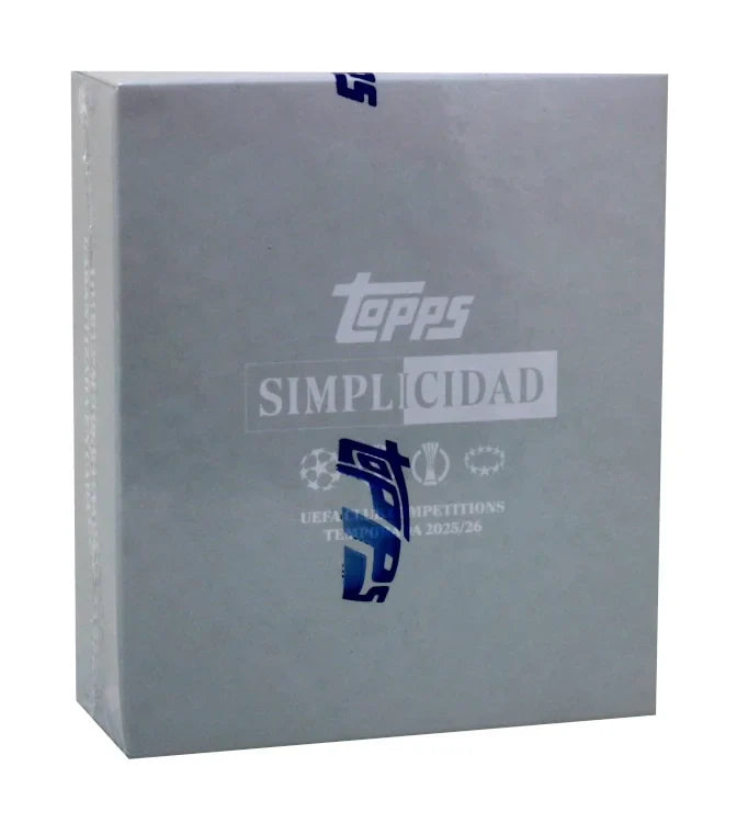 2025-26 Topps UEFA Club Competitions Simplicidad Soccer Box (Ships Sealed Only)