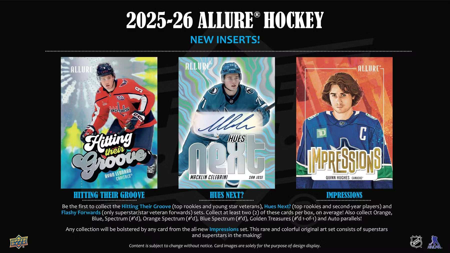 2025-26 Upper Deck Allure Hockey Hobby Trading Cards