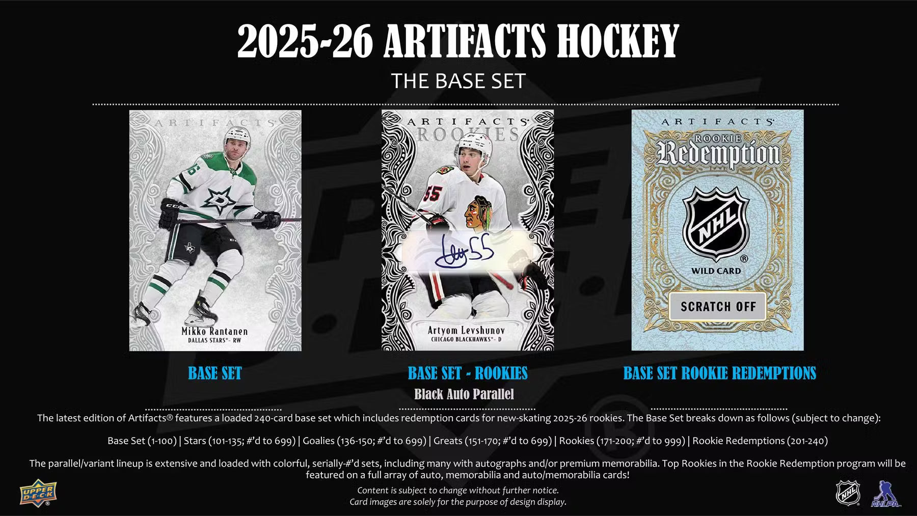2025-26 Upper Deck Artifacts Hockey Hobby Trading Cards
