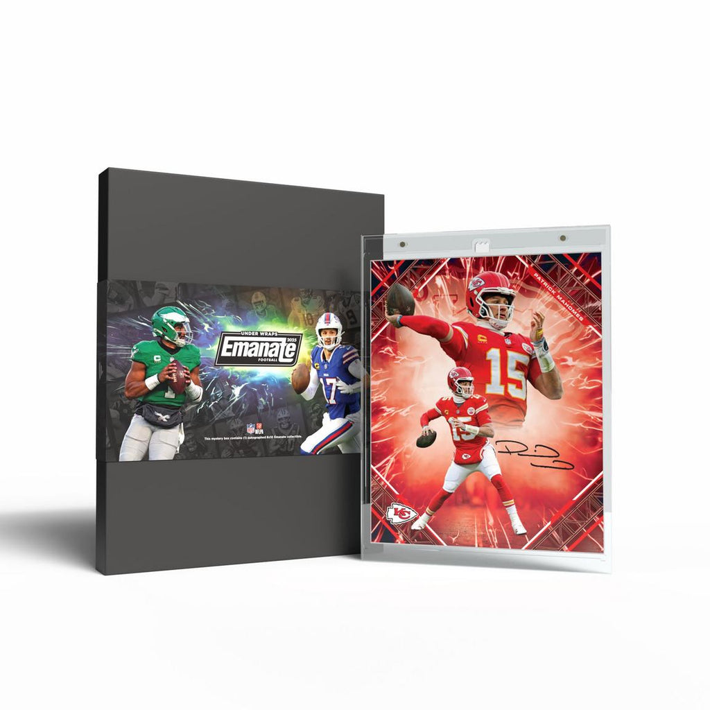 2025 Fanatics Under Wraps Emanate Football Autographed Photo