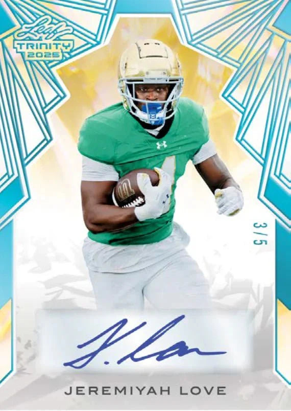 2025 Leaf Trinity Football Hobby Trading Cards