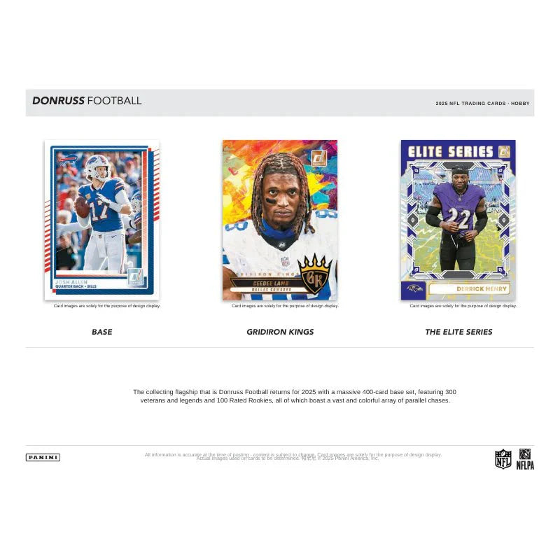 2025 Panini Donruss Football Hobby Trading Cards
