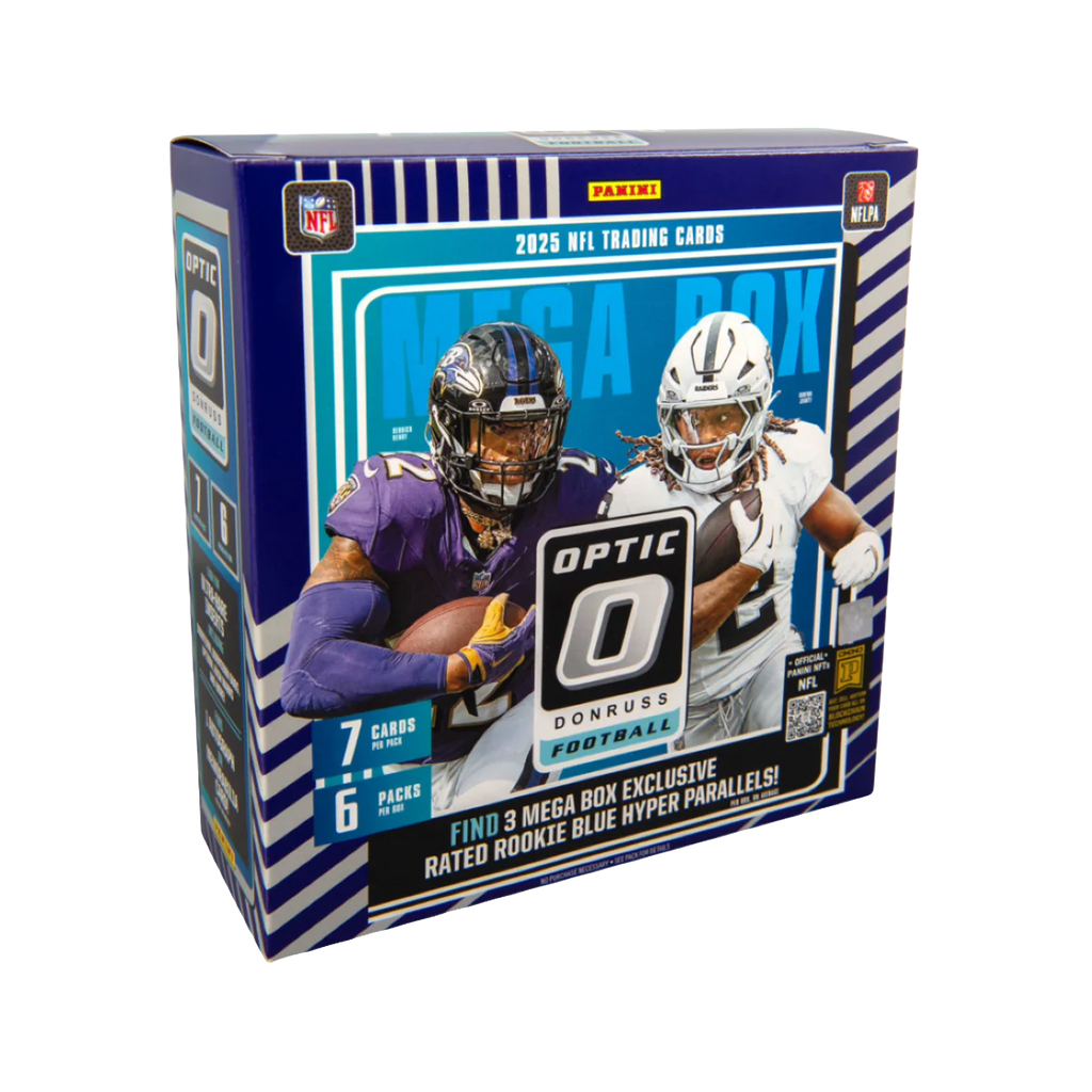 2025 Panini Donruss Optic Football Mega Trading Cards Blue Hyper LV