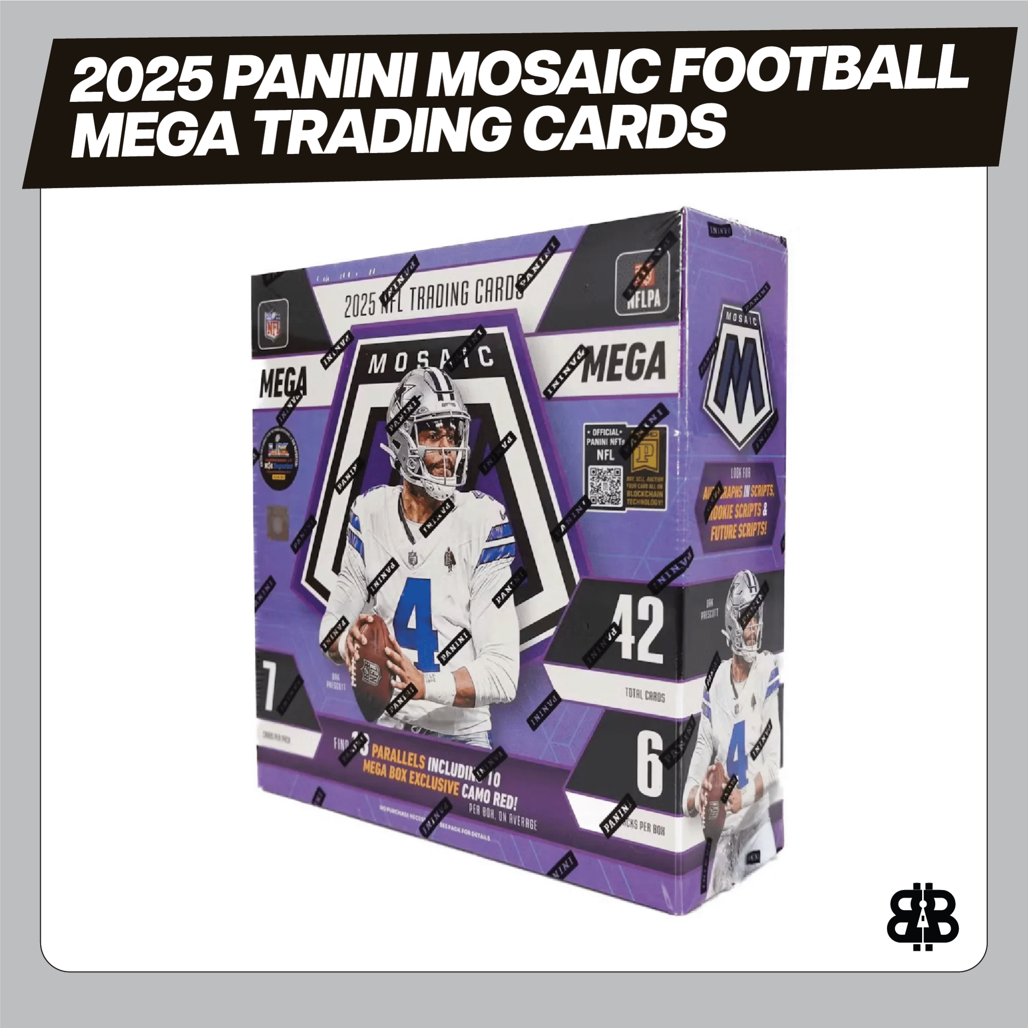 2025 Panini Mosaic Football Mega Trading Cards LV