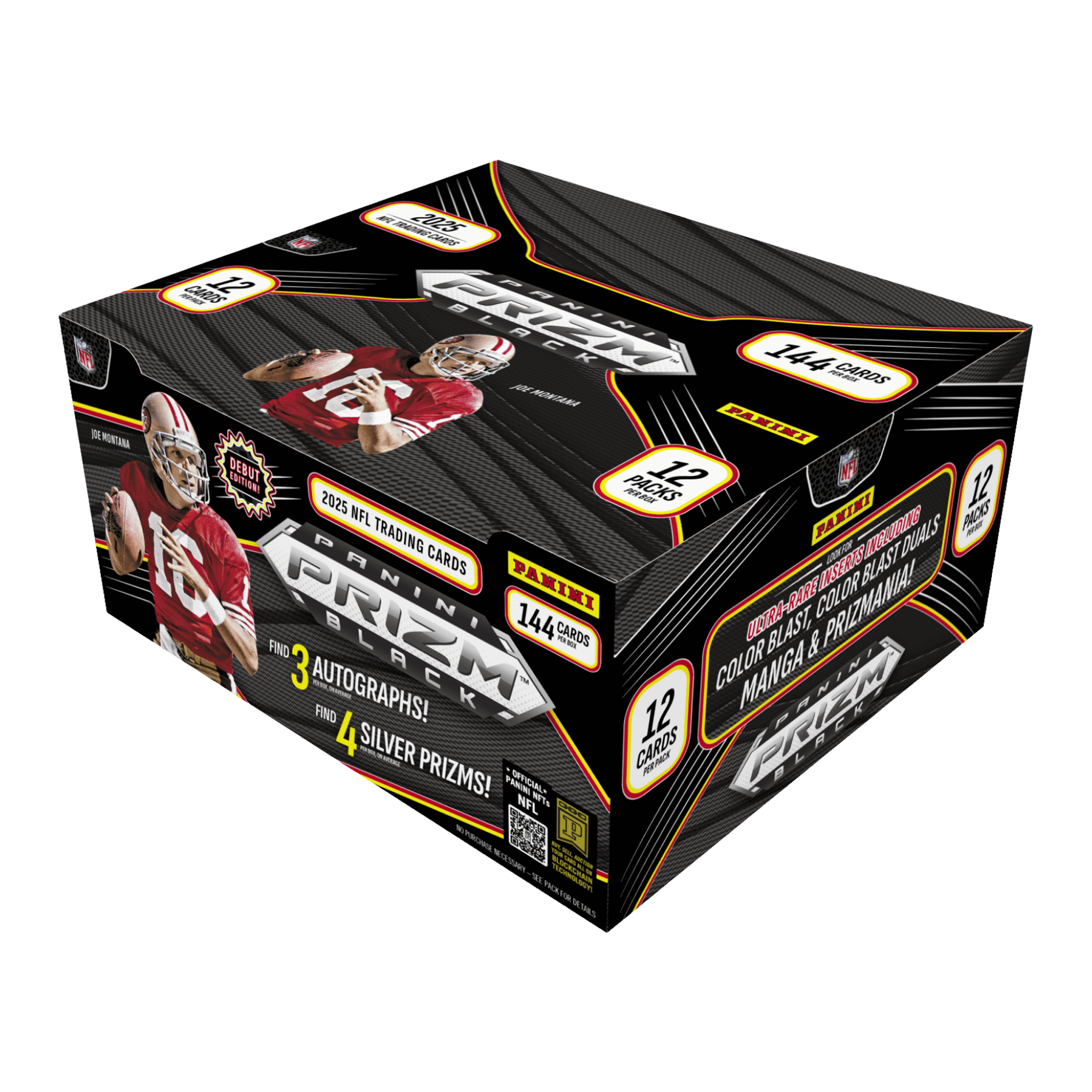 2025 Panini Prizm Black Football Hobby Trading Cards LV