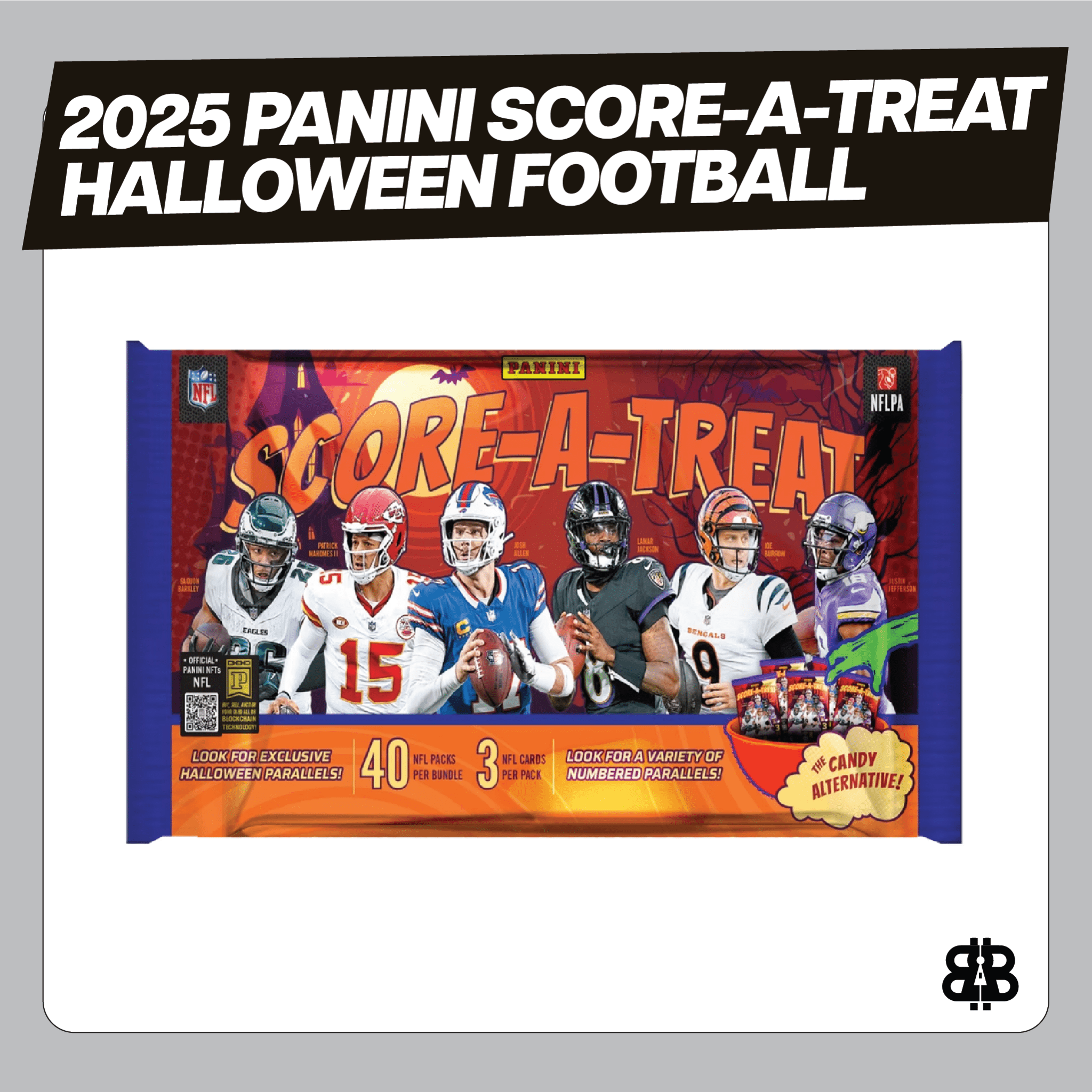 2025 Panini Score-A-Treat Halloween Football Trading Cards