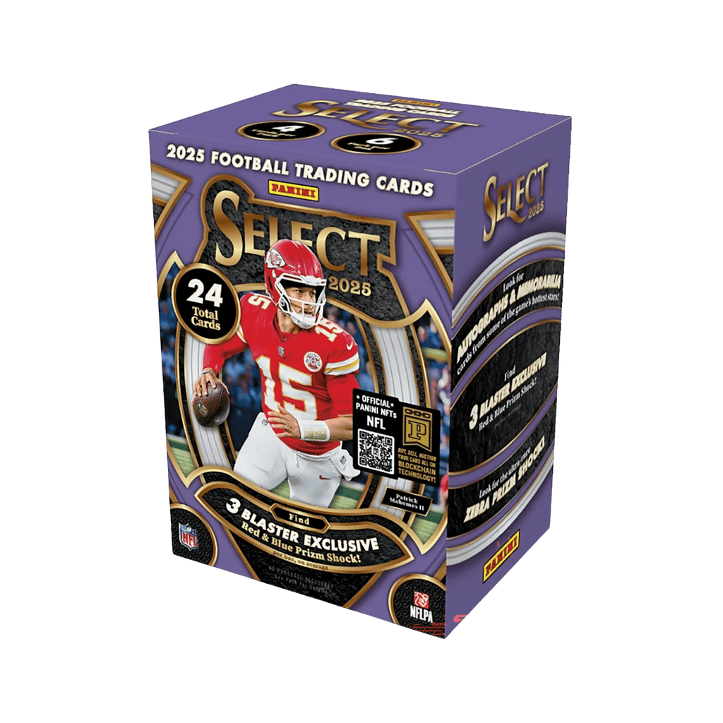2025 Panini Select Football Blaster Trading Cards Red Blue Prizm LV