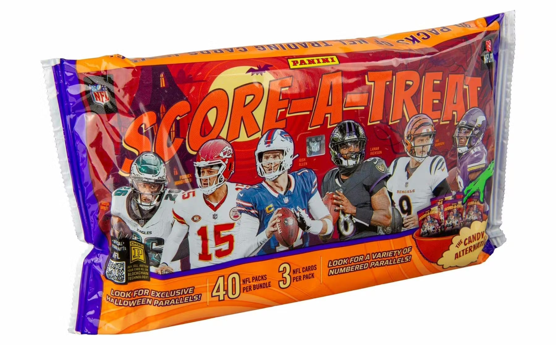 2025 Panini Score-A-Treat Halloween Football Trading Cards