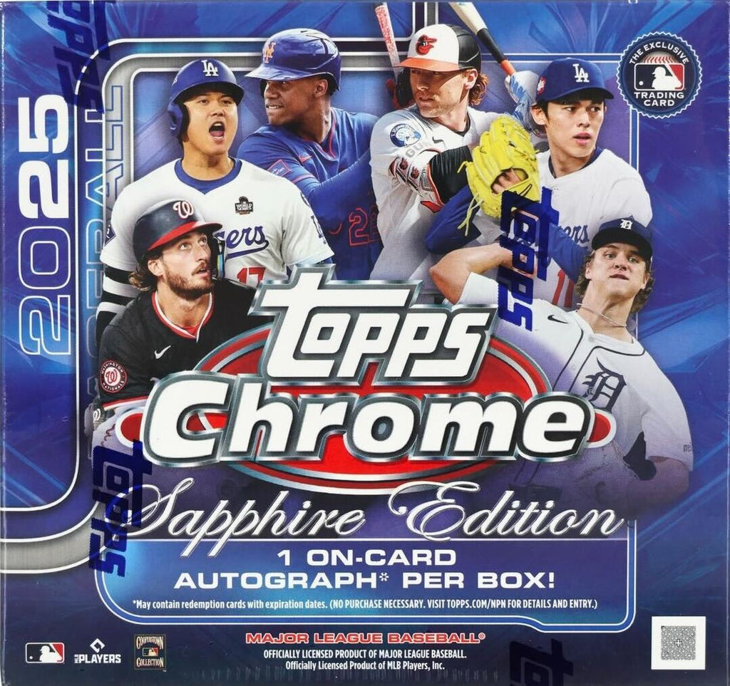 2025 Topps Chrome Baseball Sapphire Edition Trading Cards