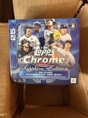 2025 Topps Chrome Baseball Sapphire Edition Trading Cards