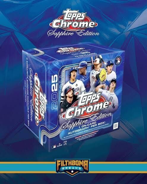 2025 Topps Chrome Baseball Sapphire Edition Trading Cards