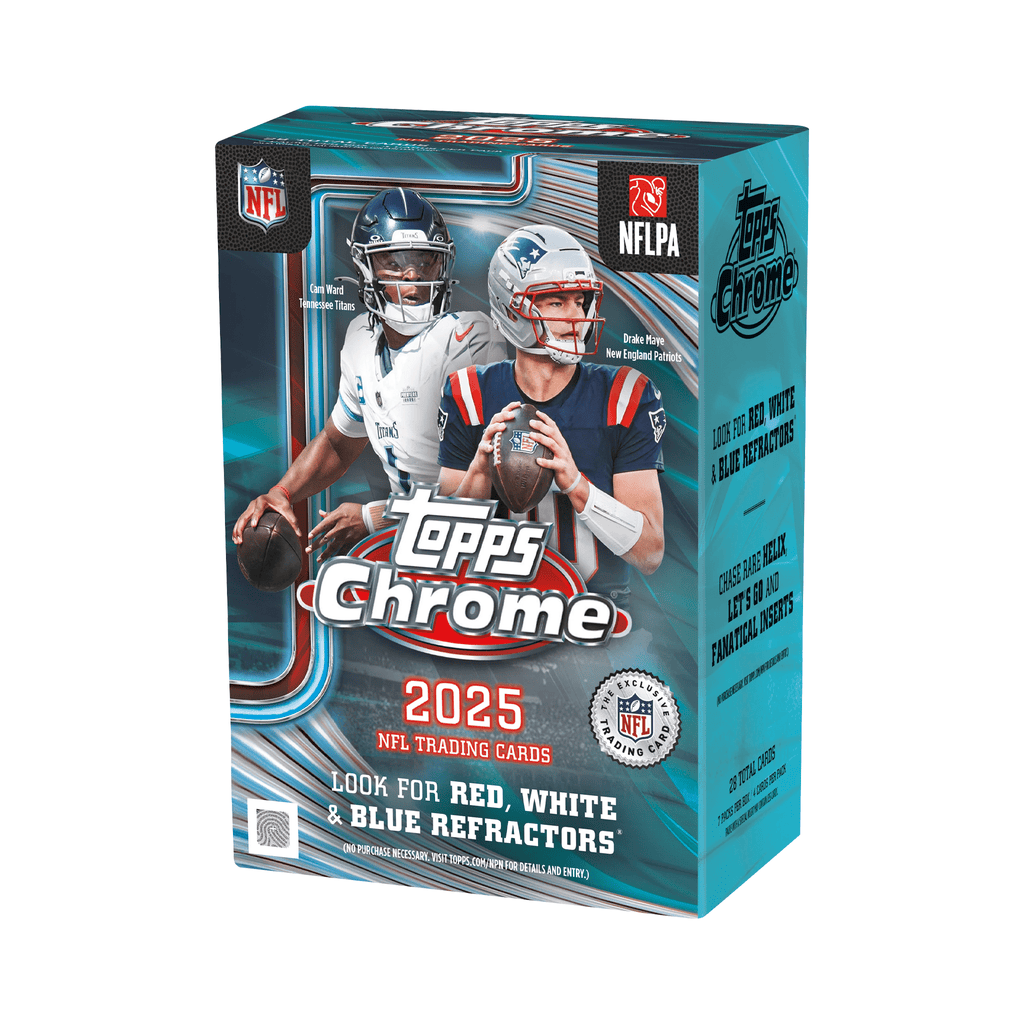 2025 Topps Chrome Football Blaster Trading Cards LV