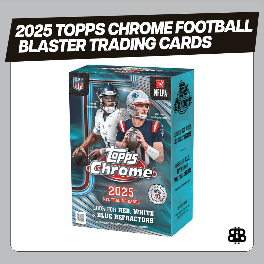 2025 Topps Chrome Football Blaster Trading Cards LV